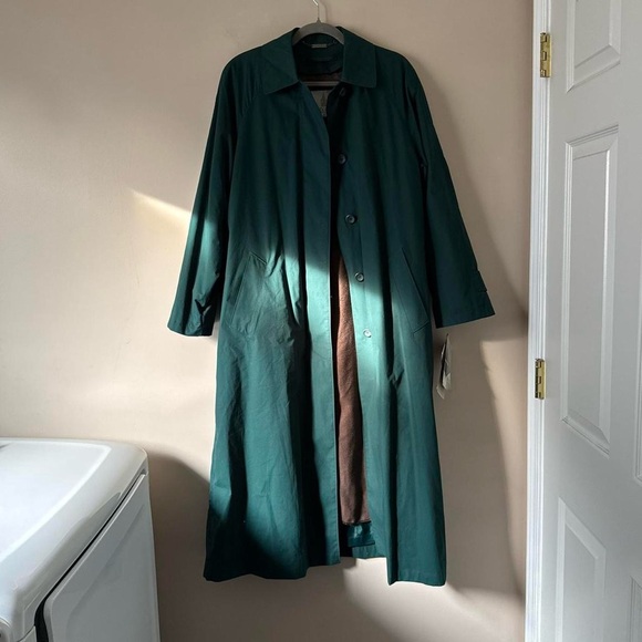 Vintage London Fog Trench - emerald - Picture 2 of 8